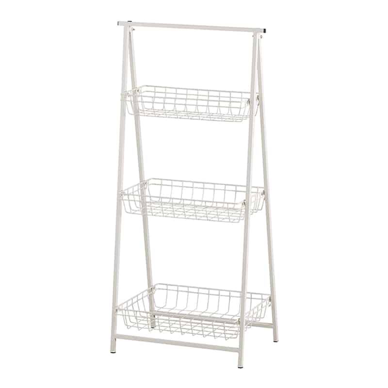 アビテ フォルダブル・ストレージラック アイボリー HF-801-IV 1個（ご注文単位1個）【直送品】