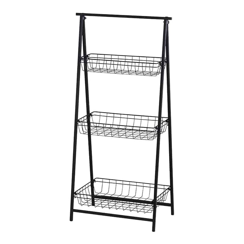 アビテ フォルダブル・ストレージラック ブラック HF-801-BK 1個（ご注文単位1個）【直送品】