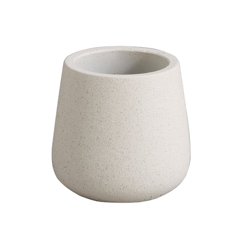 アビテ モノクローム・エッグポット S ホワイト GOA-901-WH 1個（ご注文単位6個）【直送品】