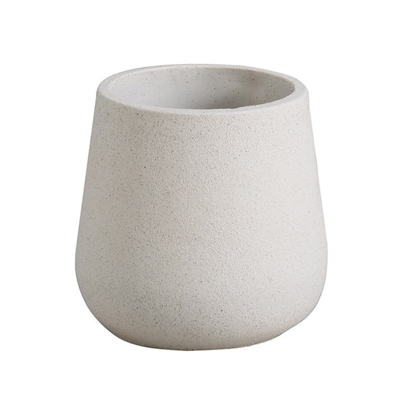 アビテ モノクローム・エッグポット L ホワイト GOA-903-WH 1個（ご注文単位4個）【直送品】