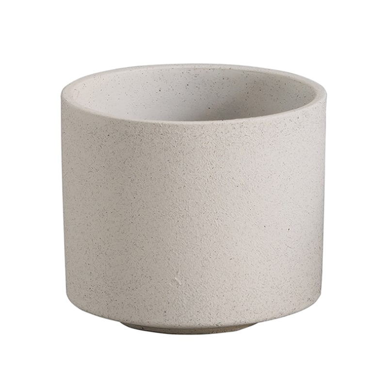 アビテ モノクローム・ポット L ホワイト GOA-906-WH 1個（ご注文単位4個）【直送品】