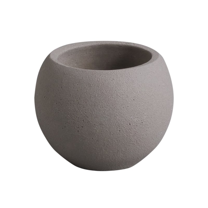 アビテ モノクローム・ボールポット S グレー GOA-907-GY 1個（ご注文単位6個）【直送品】