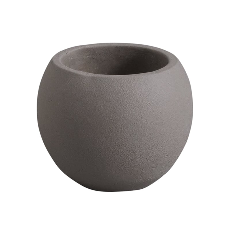 アビテ モノクローム・ボールポット M グレー GOA-908-GY 1個（ご注文単位4個）【直送品】