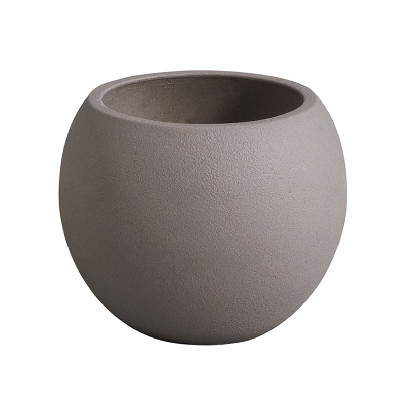 アビテ モノクローム・ボールポット L グレー GOA-909-GY 1個（ご注文単位4個）【直送品】