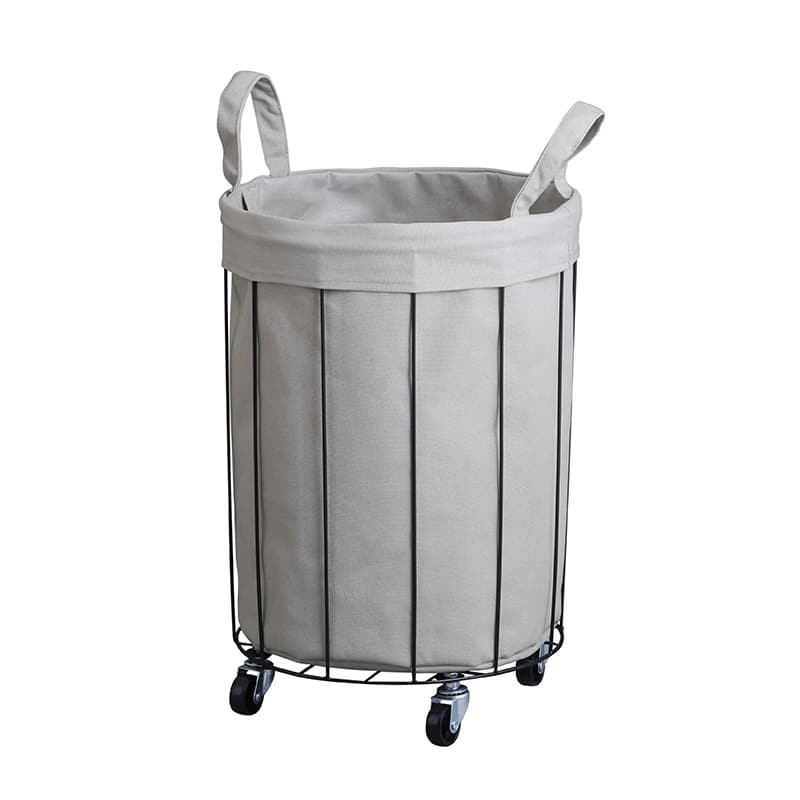 アビテ ワイヤーファブリック・ラウンドカート グレー FD-101-GY 1個（ご注文単位1個）【直送品】