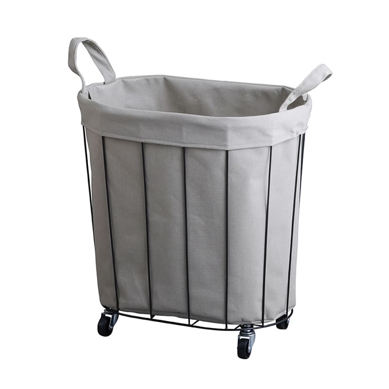 アビテ ワイヤーファブリック・オーバルカート グレー FD-102-GY 1個（ご注文単位1個）【直送品】