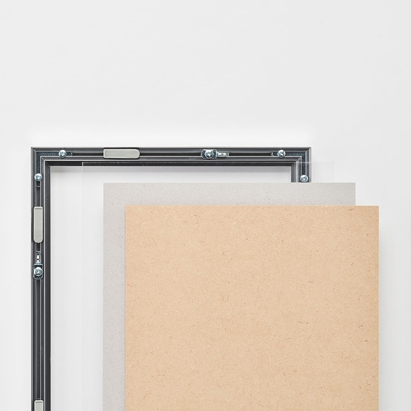 アルナ デッサン額　IC 八切　303×243mm シルバーフレーム 1個（ご注文単位1個）【直送品】