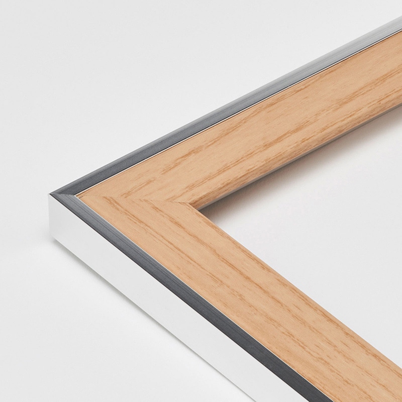 アルナ デッサン額・ポスターパネル モントレ 800角 ナチュラルフレーム 1個(ご注文単位1個)【直送品】