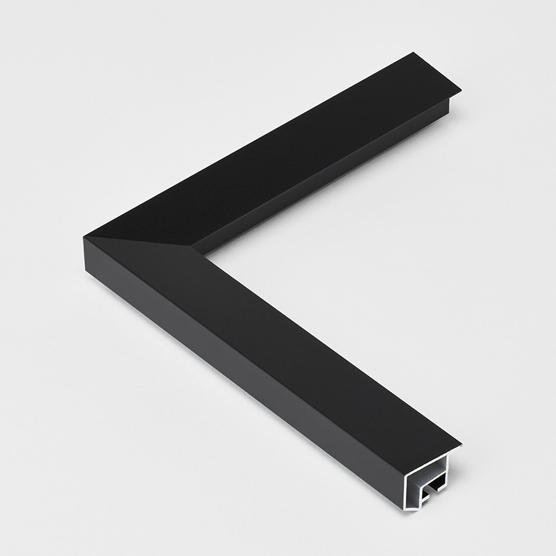 アルナ デッサン額・ポスターパネル SLICE 太子 379×288mm マットブラックフレーム 1個(ご注文単位1個)【直送品】