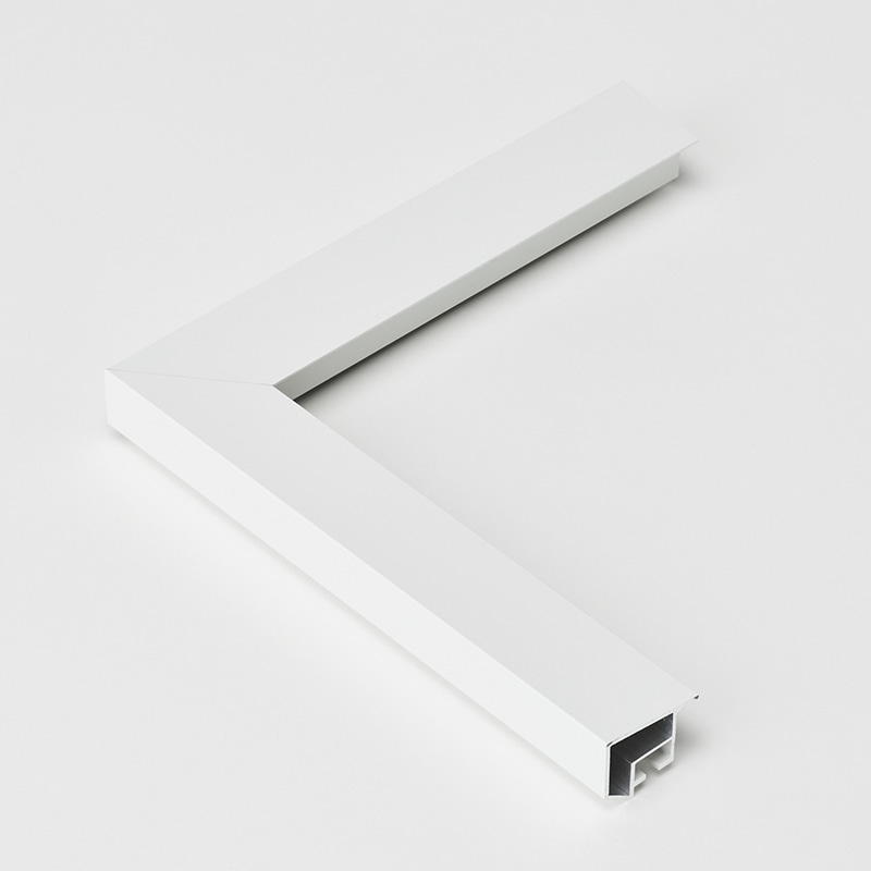 アルナ デッサン額・ポスターパネル SLICE 半切 545×424mm ホワイトフレーム 1個(ご注文単位1個)【直送品】