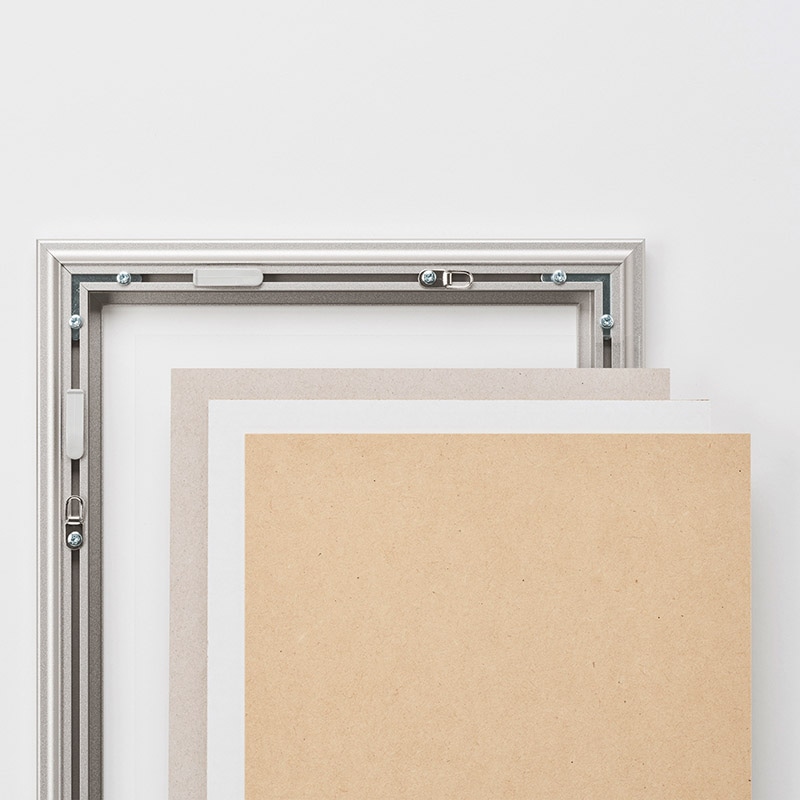 アルナ デッサン額・ポスターパネル FILLET MO判 900×700mm マットブラックフレーム 1個(ご注文単位1個)【直送品】