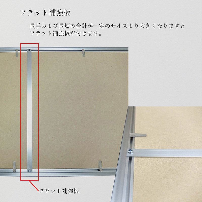 アルナ デッサン額・ポスターパネル　LEAN A2　594×420mm ホワイトフレーム 1個（ご注文単位1個）【直送品】