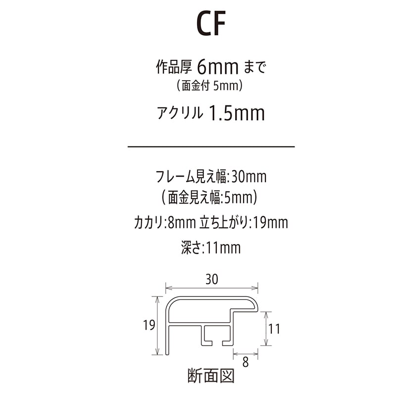 アルナ デッサン額　CF 400角 ネオホワイトフレーム 1個（ご注文単位1個）【直送品】