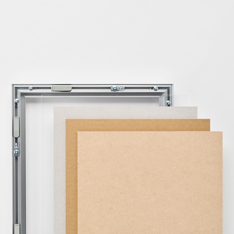 アルナ デッサン額 クレア 8×10インチ 254×203mm シルバーフレーム 1個(ご注文単位1個)【直送品】