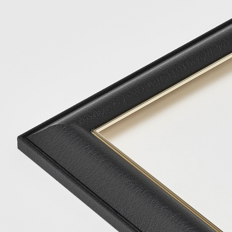 アルナ デッサン額 フレ 太子 379×288mm ブラックレザーフレーム 1個(ご注文単位1個)【直送品】