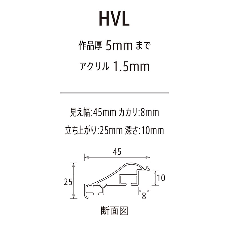 アルナ デッサン額 HVL 700角 ゴールドフレーム 1個(ご注文単位1個)【直送品】