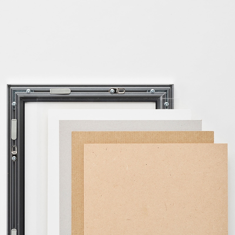 アルナ デッサン額・ポスターパネル モントレ B-5 257×182mm ビターフレーム 1個(ご注文単位1個)【直送品】