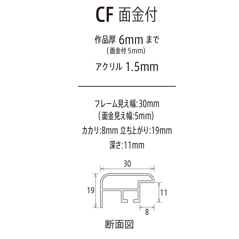 アルナ デッサン額 CF 面金付き B-3 515×364mm シルバーフレーム 1個(ご注文単位1個)【直送品】