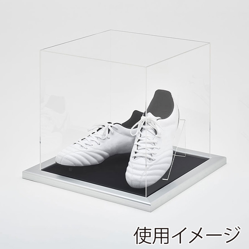 アルナ シューズケース　CF 通常アクリル シルバーフレーム／黒別珍 1個（ご注文単位1個）【直送品】