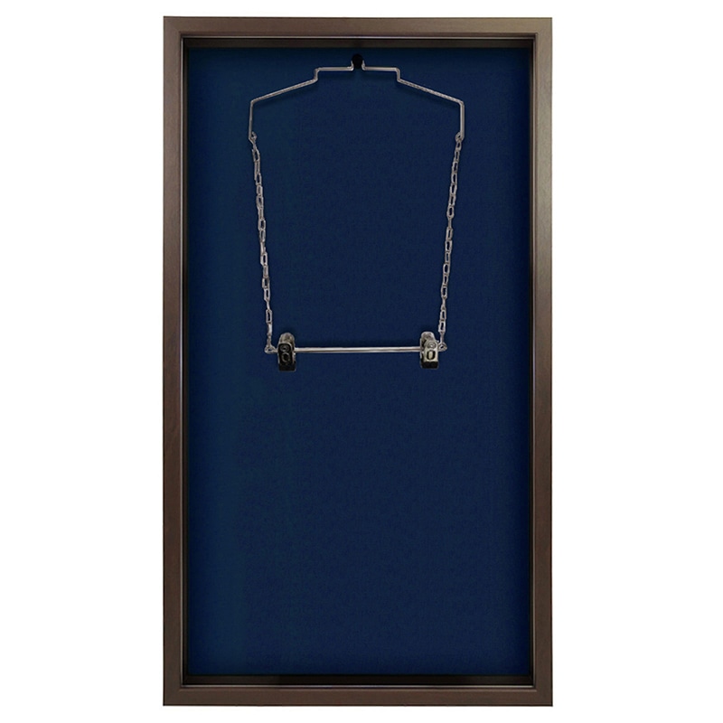 アルナ バスケットボール用ユニフォームケース UVアクリル オークフレーム/紺細布 1個(ご注文単位1個)【直送品】