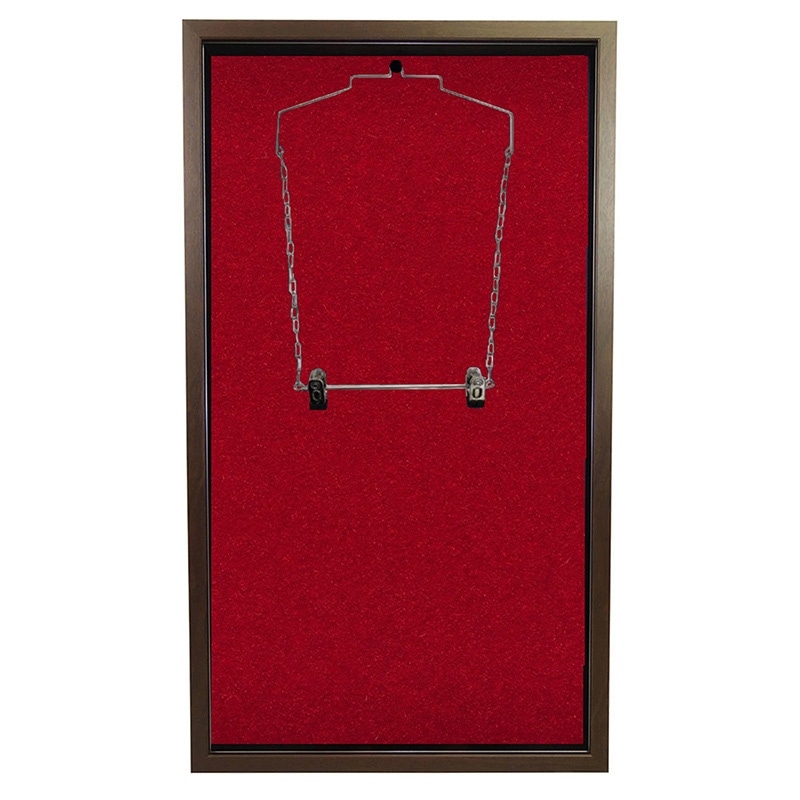 アルナ バスケットボール用ユニフォームケース UVアクリル オークフレーム／赤別珍 1個（ご注文単位1個）【直送品】