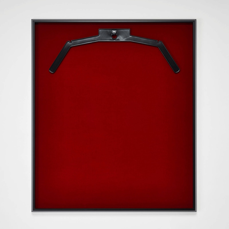 アルナ ユニフォームケース　グルアール UVアクリル ブラックフレーム／赤別珍 1個（ご注文単位1個）【直送品】