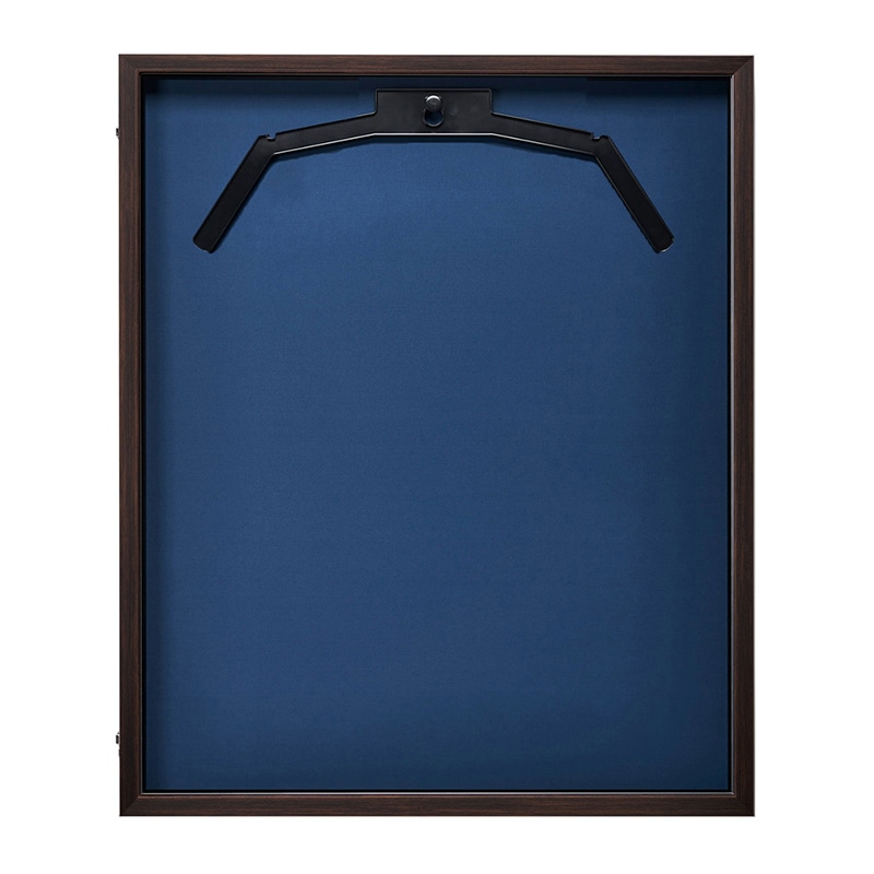 アルナ LEDユニフォームケース 前開き式 M UVアクリル オークフレーム/紺細布 1個(ご注文単位1個)【直送品】