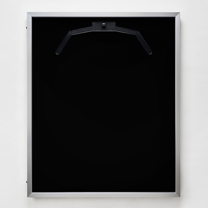 アルナ 前開き式ユニフォームケース ML UVアクリル シルバーフレーム/黒別珍 1個(ご注文単位1個)【直送品】