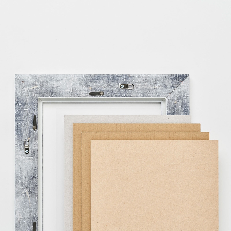 アルナ デッサン額・ポスターパネル APS-05 700角 グレーフレーム 1個(ご注文単位1個)【直送品】