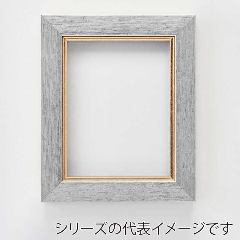 アルナ 油額　ダブルフレーム　面金付き SM　227×158mm 白銀色フレーム 1個（ご注文単位1個）【直送品】