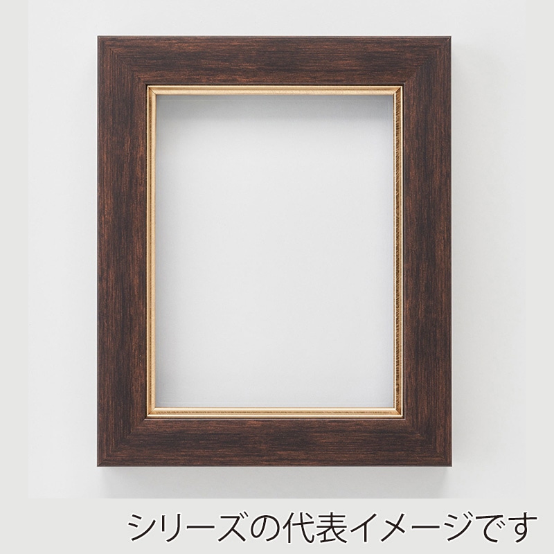アルナ 油額　ダブルフレーム　面金付き F-6　409×318mm オークフレーム 1個（ご注文単位1個）【直送品】