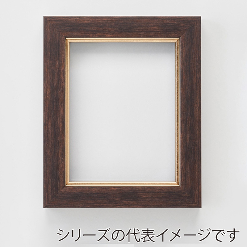 アルナ 油額　ダブルフレーム　面金付き F-8　455×379mm オークフレーム 1個（ご注文単位1個）【直送品】