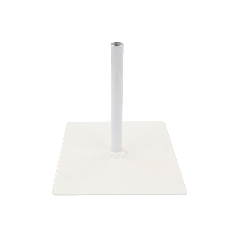 P・O・Pプロダクツ のぼり用ポール台 鉄板 30cm 白 No.939 1台（ご注文単位1台）【直送品】