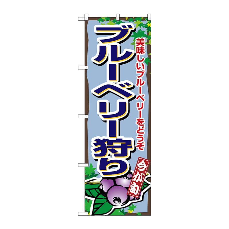 P・O・Pプロダクツ のぼり ブルーベリー狩り No.1380 1枚（ご注文単位1枚）【直送品】