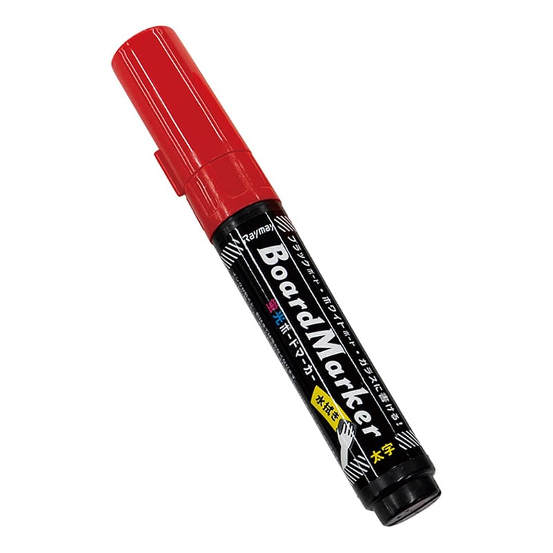P・O・Pプロダクツ 蛍光ボードマーカー 太字　平芯8mm 1890　レッド 1本（ご注文単位1本）【直送品】