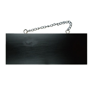 P・O・Pプロダクツ 木製サイン 黒 中横 無地 No.4268 1枚（ご注文単位1枚）【直送品】