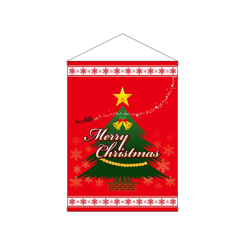 P・O・Pプロダクツ 店内タペストリー ミドル 4325 メリークリスマス 1枚(ご注文単位1枚)【直送品】