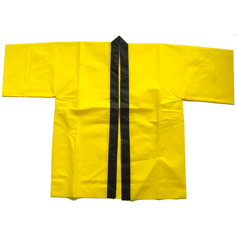 P・O・Pプロダクツ 不織布メッシュハッピ 小 5154 黄色 1枚(ご注文単位1枚)【直送品】