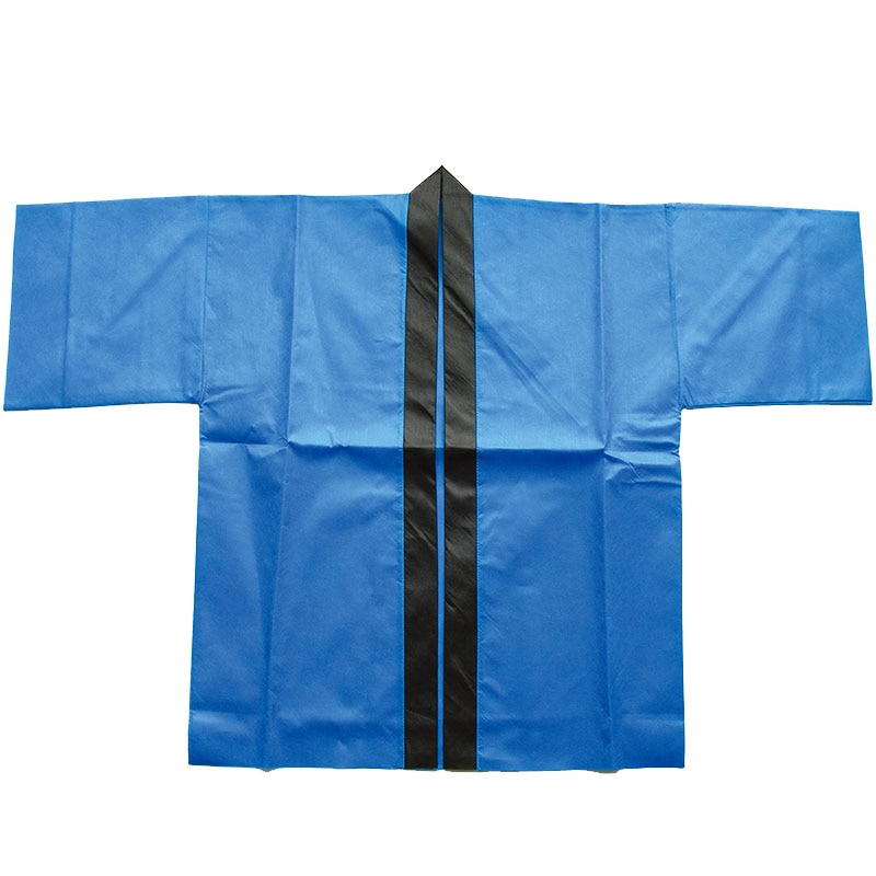 P・O・Pプロダクツ 不織布メッシュハッピ 小 5160 青 1枚(ご注文単位1枚)【直送品】