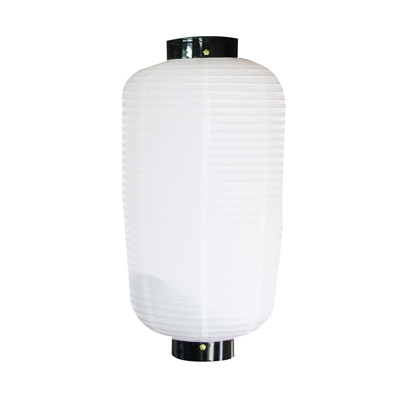 P・O・Pプロダクツ 無地提灯　白無地 八長 9052 1個（ご注文単位1個）【直送品】