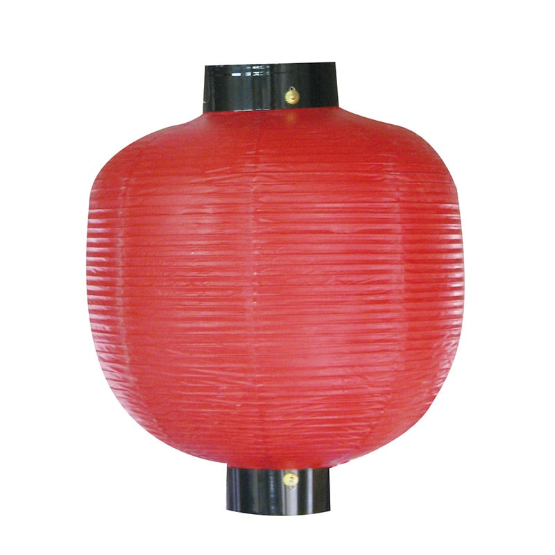 P・O・Pプロダクツ 無地提灯　赤無地 尺五丸 9057 1個（ご注文単位1個）【直送品】