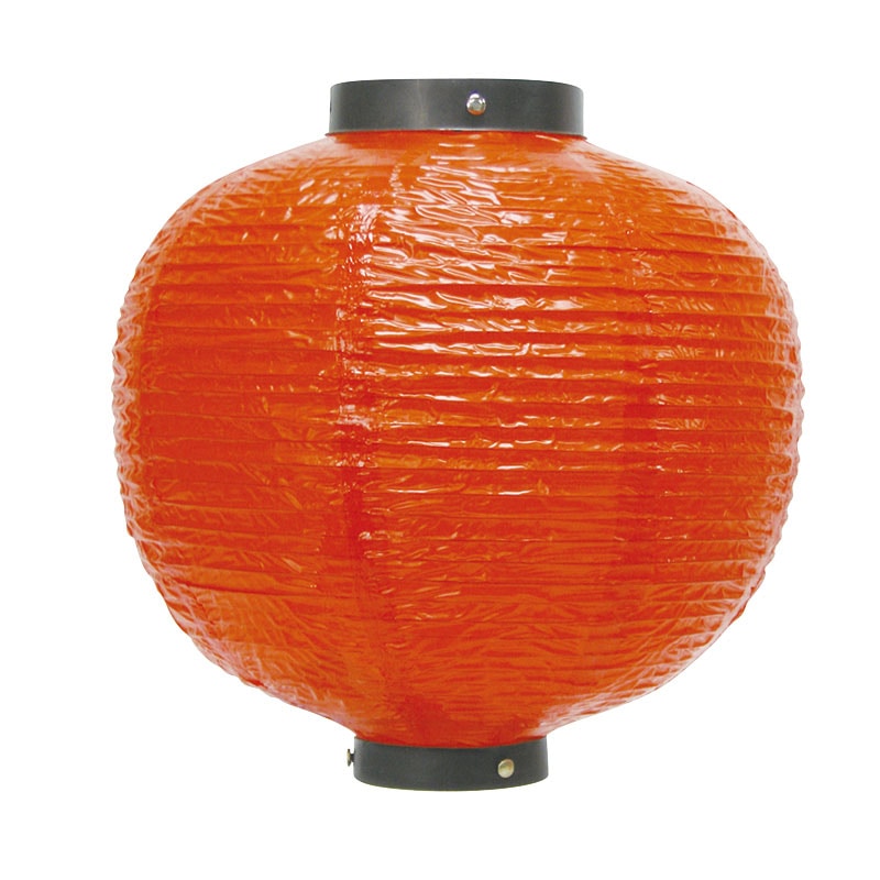 P・O・Pプロダクツ ポリ提灯 尺丸 赤無地 No.9122 1枚（ご注文単位1枚）【直送品】