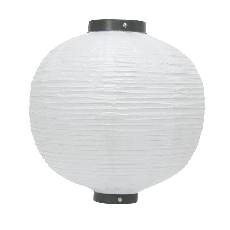 P・O・Pプロダクツ ポリ提灯 尺二丸 白無地 No.9125 1枚（ご注文単位1枚）【直送品】