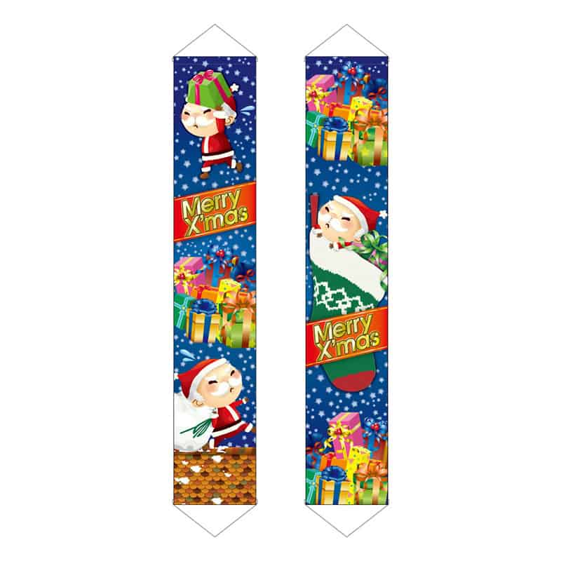 P・O・Pプロダクツ ドアバナー サンタ 青 19233 1枚（ご注文単位1枚）【直送品】