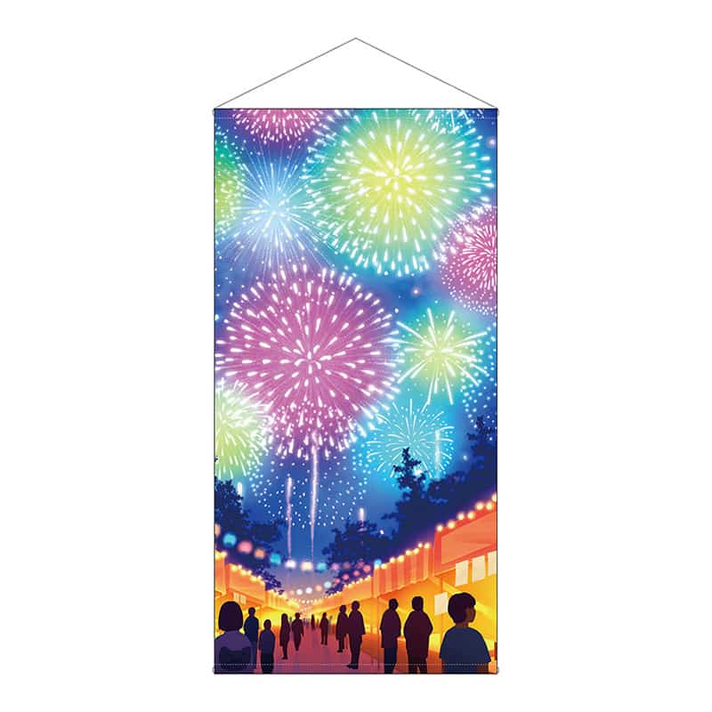 P・O・Pプロダクツ 防炎タペストリー 夏祭り 21898 1枚（ご注文単位1枚）【直送品】