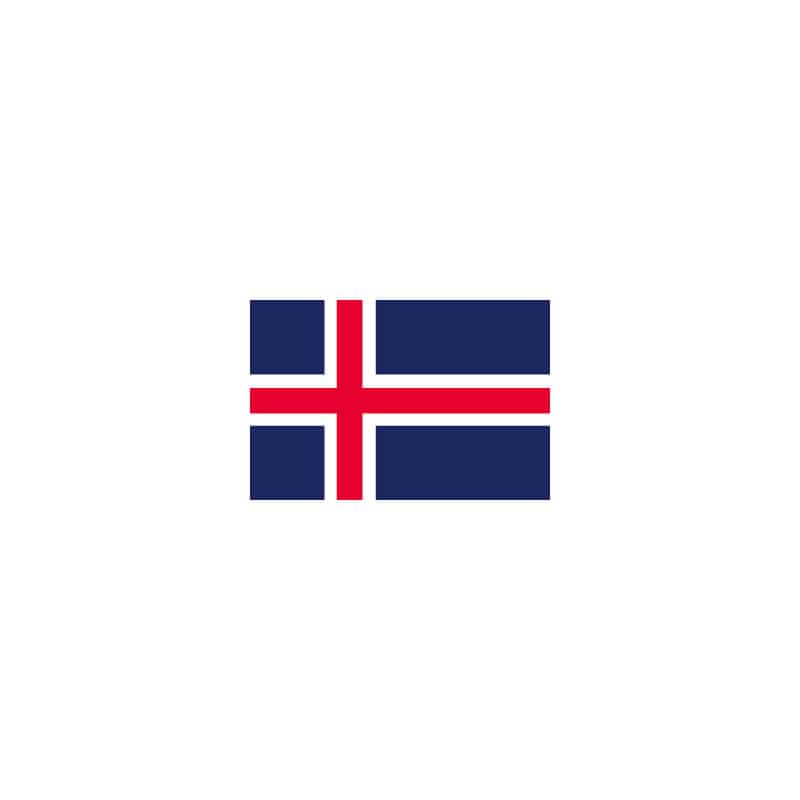 P・O・Pプロダクツ 世界の国旗 No.2 22804　アイスランド 1枚（ご注文単位1枚）【直送品】