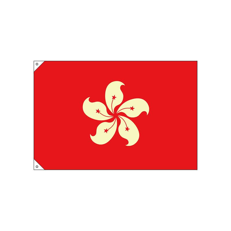 P・O・Pプロダクツ 国旗　販促用 小 23698　香港 1枚（ご注文単位1枚）【直送品】