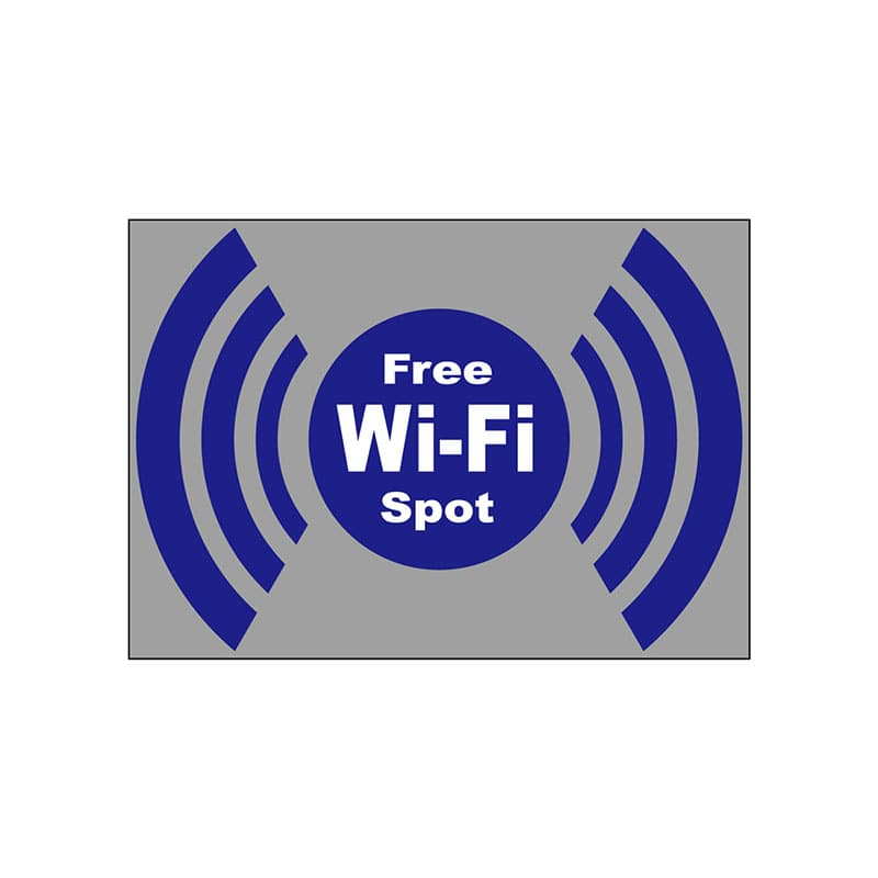 P・O・Pプロダクツ ウィンドウシール  24972　FREE　Wi-Fi 1枚（ご注文単位1枚）【直送品】