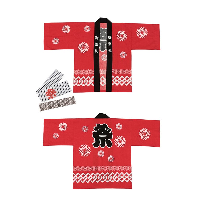 P・O・Pプロダクツ ハッピ 祭吉原 L 26016 赤 TY-R 1枚(ご注文単位1枚)【直送品】