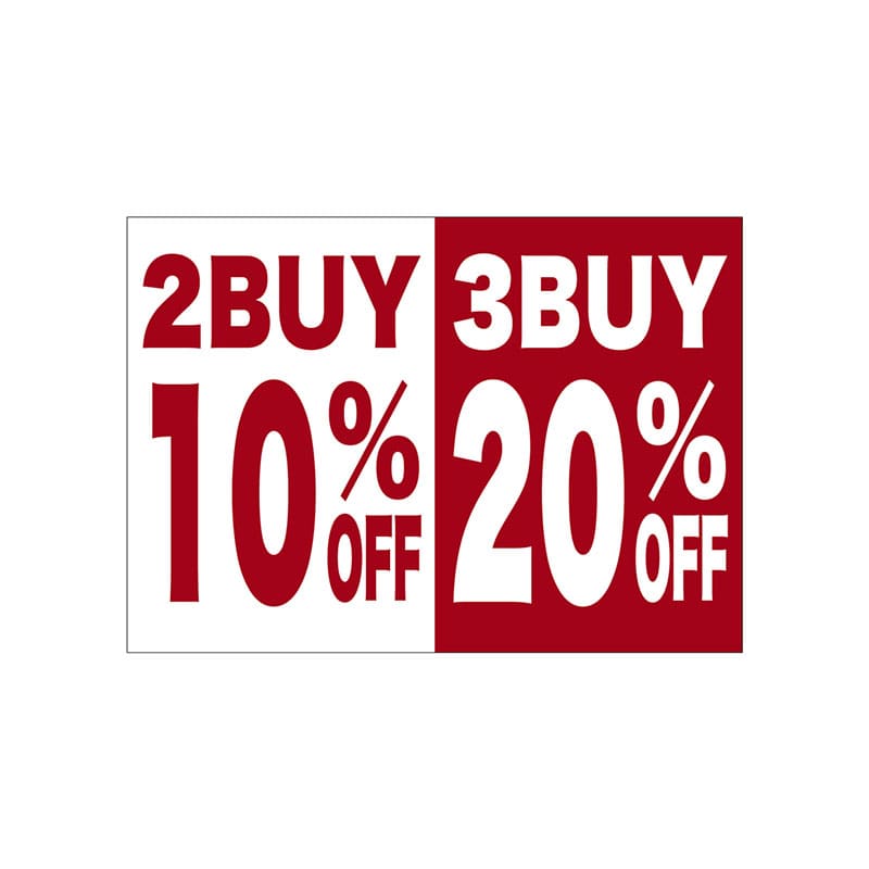 P・O・Pプロダクツ ウィンドウシール 片面 26044　2BUY　3BUY 1枚（ご注文単位1枚）【直送品】